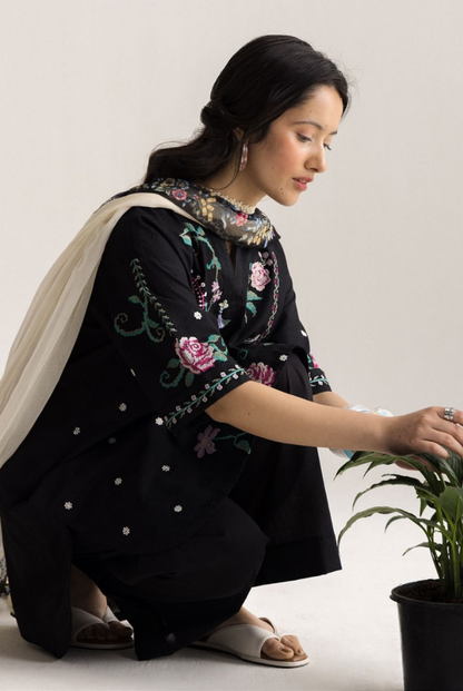Coco by Zara Shahjahan Edit 26 Vol II Stitched Embroidered Lawn 3 Piece Suit-INES-6A
