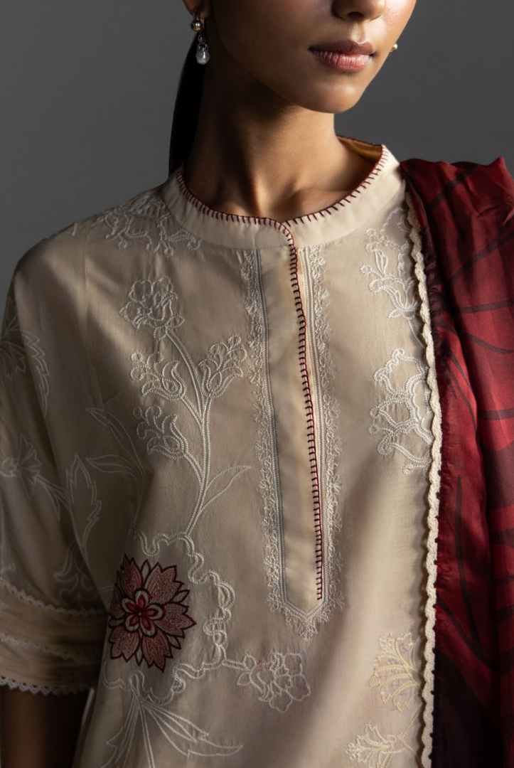 3 Piece Suit Stitched Embroidered Lawn Coco By Zara Shahjahan Lawn’26 ISLA-4A