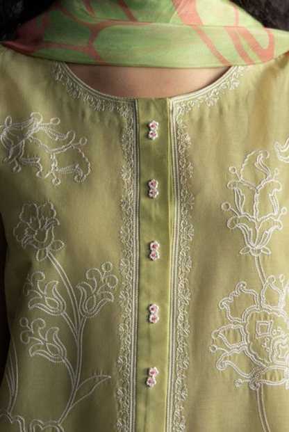 3 Piece Suit Stitched Embroidered Lawn Coco By Zara Shahjahan Lawn’26 ISLA-4B