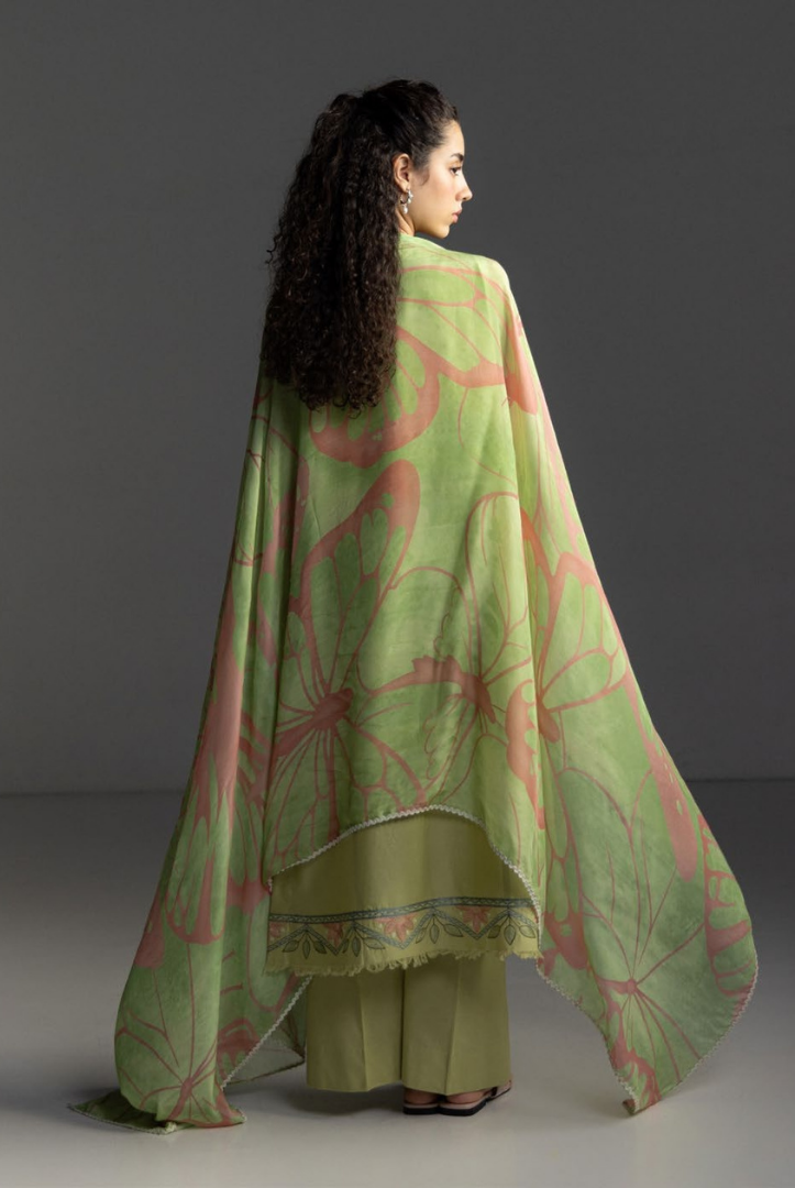 3 Piece Suit Stitched Embroidered Lawn Coco By Zara Shahjahan Lawn’26 ISLA-4B