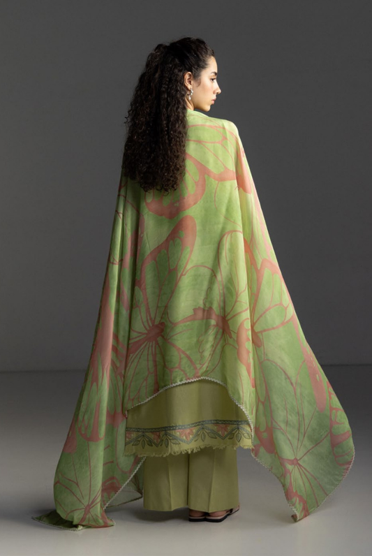 3 Piece Suit Stitched Embroidered Lawn Coco By Zara Shahjahan Lawn’26 ISLA-4B