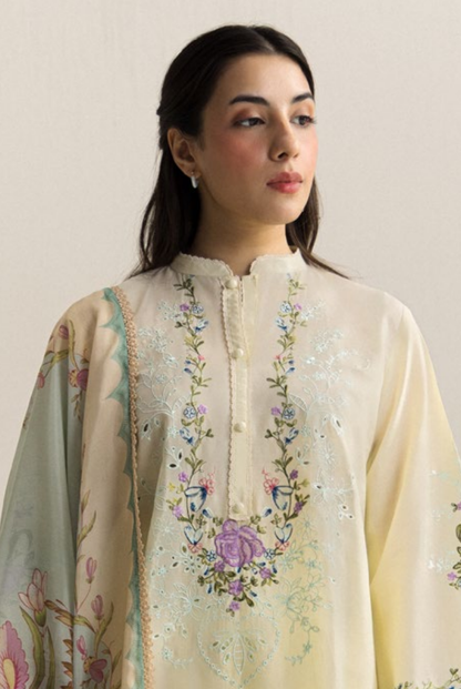 Coco by Zara Shahjahan Edit 26 Vol II Stitched Embroidered Lawn 3 Piece Suit-KIAN-8A