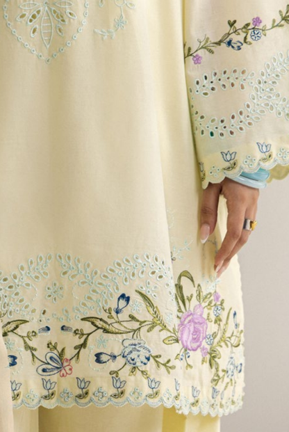 Coco by Zara Shahjahan Edit 26 Vol II Stitched Embroidered Lawn 3 Piece Suit-KIAN-8A