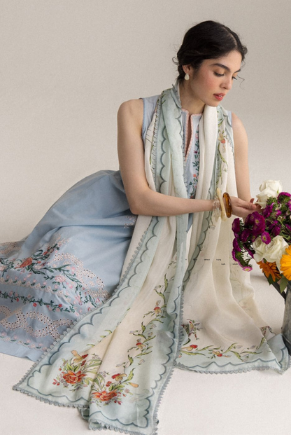 Coco by Zara Shahjahan Edit 26 Vol II Stitched Embroidered Lawn 3 Piece Suit-KIAN-8B
