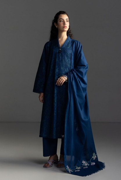 3 Piece Suit Stitched Embroidered Lawn Coco By Zara Shahjahan Lawn’26 LIORA-8A