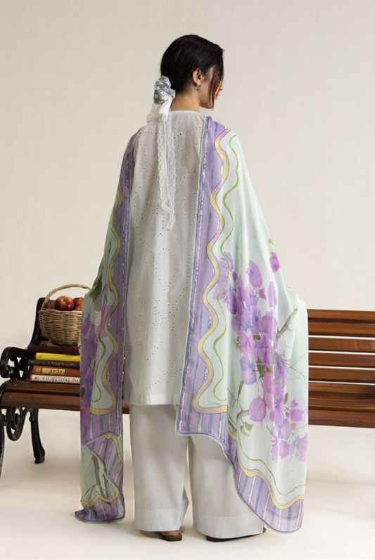 Coco by Zara Shahjahan Edit 26 Vol II Stitched Embroidered Lawn 3 Piece Suit-LUNE-2A