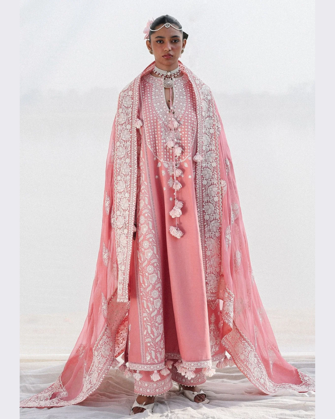 3 Piece Suit Stitched Embroidered KALABAGH Luxury Lawn '26 by Hussain Rehar Eid Edit SORTI-D#1244