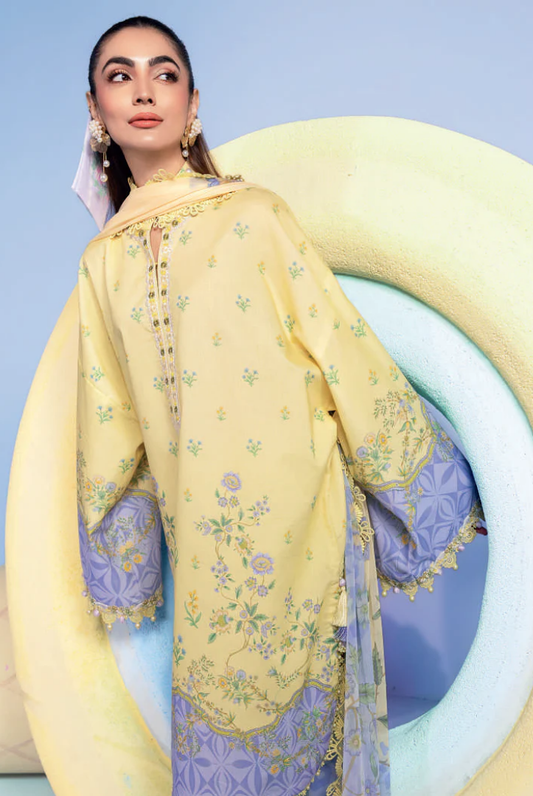 M/basics by Maria.B Spring Summer Stitched Printed Lawn 3 PC Suit – MB-CUSV13-01-A