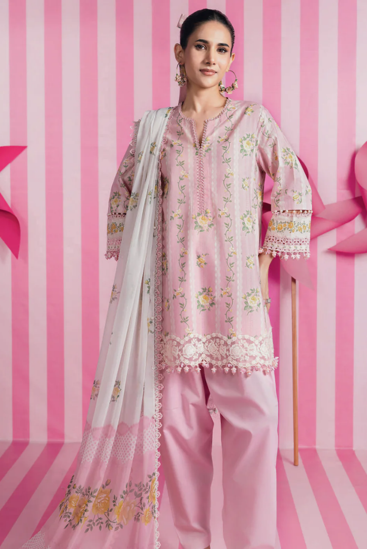 M/basics by Maria.B Spring Summer Stitched Printed Lawn 3 PC Suit – MB-CUSV13-02-A