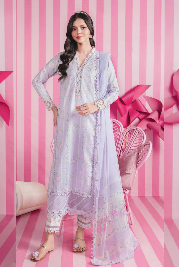 M/basics by Maria.B Spring Summer Stitched Printed Lawn 3 PC Suit – MB-CUSV13-02-B