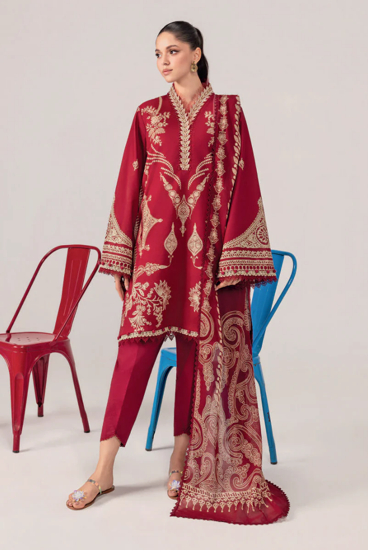 M/basics by Maria.B Spring Summer Stitched Printed Lawn 3 PC Suit – MB-CUSV13-03-A