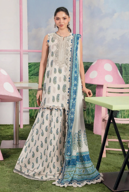 M/basics by Maria.B Spring Summer Stitched Printed Lawn 3 PC Suit – MB-CUSV13-05-A