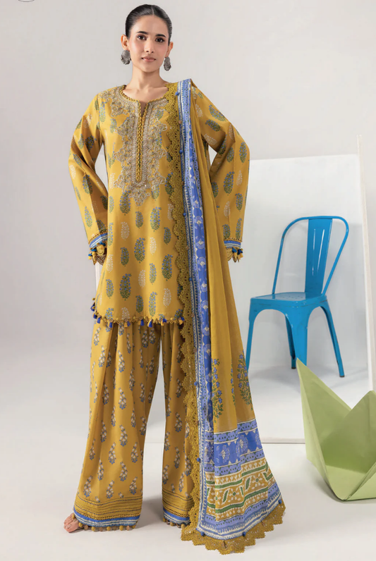 M/basics by Maria.B Spring Summer Stitched Printed Lawn 3 PC Suit – MB-CUSV13-05-B