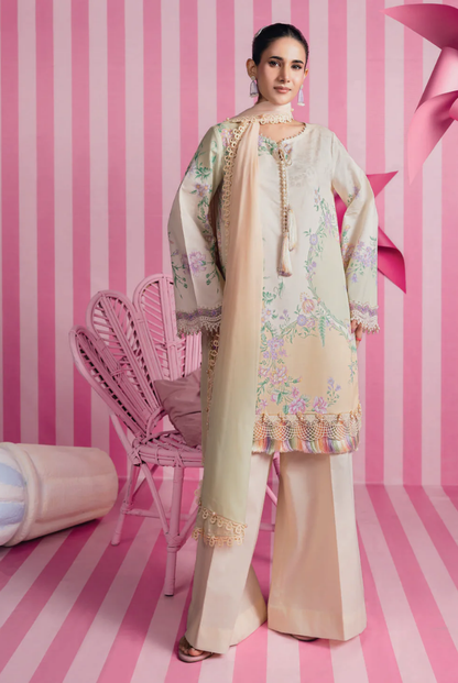 M/basics by Maria.B Spring Summer Stitched Printed Lawn 3 PC Suit – MB-CUSV13-07-A