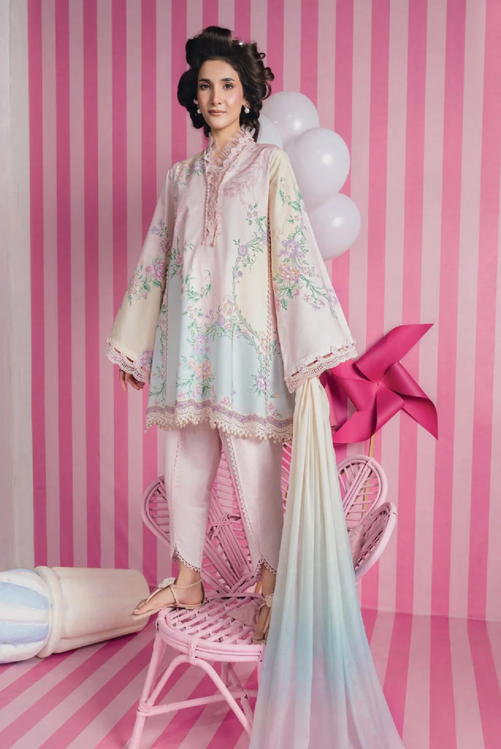 M/basics by Maria.B Spring Summer Stitched Printed Lawn 3 PC Suit – MB-CUSV13-07-B