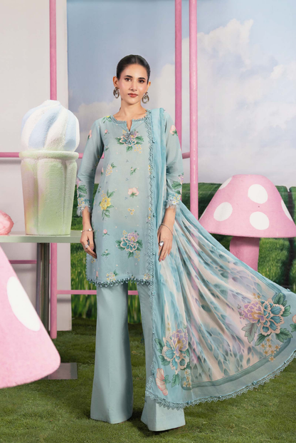 M/basics by Maria.B Spring Summer Stitched Printed Lawn 3 PC Suit – MB-CUSV13-08-B