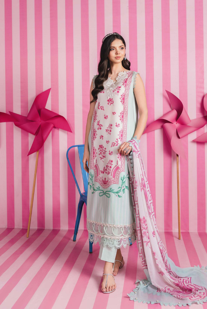 M/basics by Maria.B Spring Summer Stitched Printed Lawn 3 PC Suit – MB-CUSV13-09-A