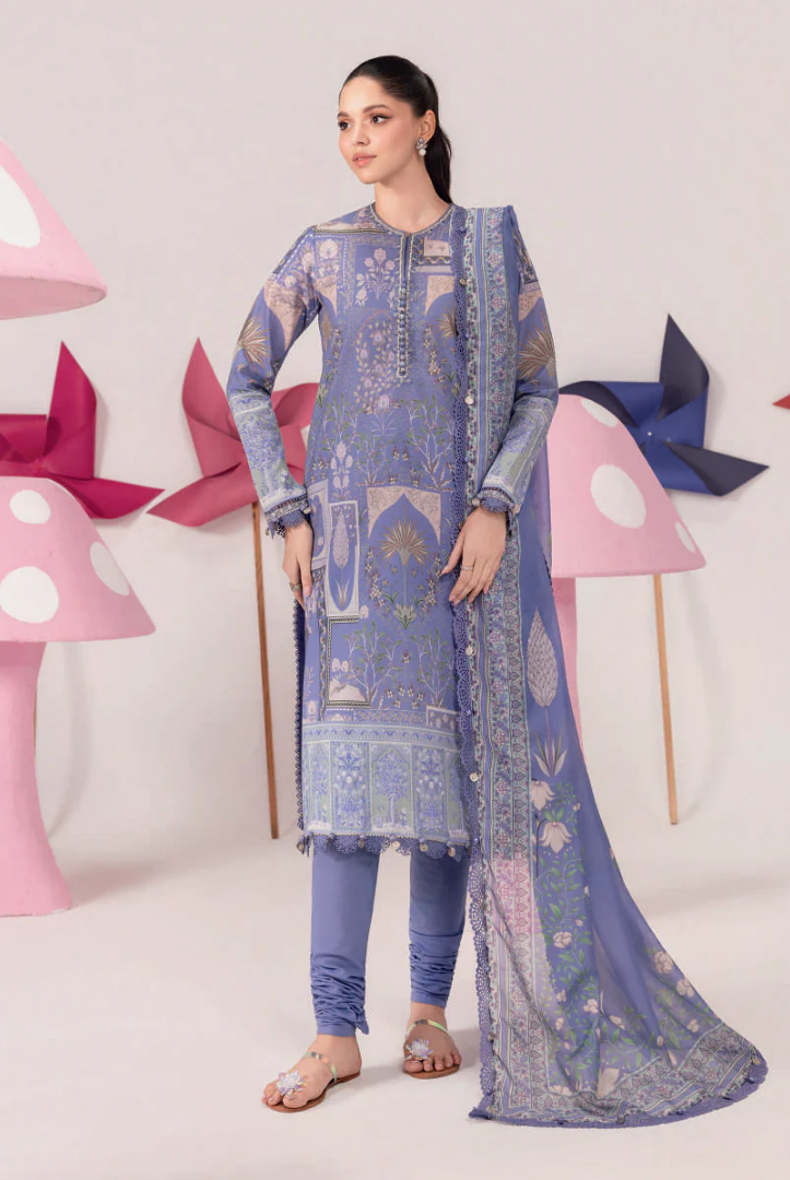 M/basics by Maria.B Spring Summer Stitched Printed Lawn 3 PC Suit – MB-CUSV13-11-B