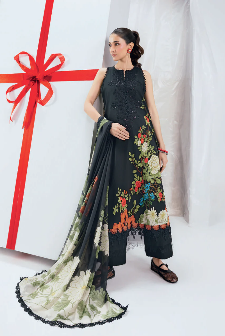 M/basics by Maria.B Spring Summer Stitched Printed Lawn 3 PC Suit – MB-CUSV13-12-B