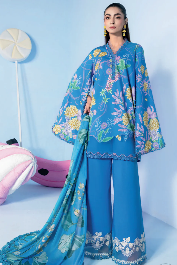 M/basics by Maria.B Spring Summer Stitched Printed Lawn 3 PC Suit – MB-CUSV13-13-B