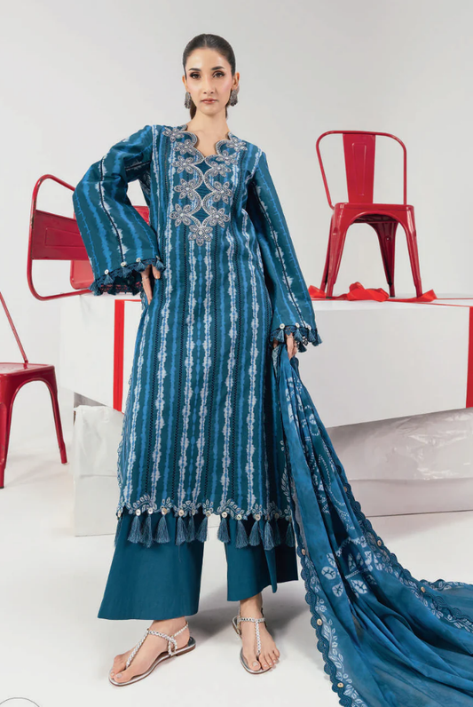 M/basics by Maria.B Spring Summer Stitched Printed Lawn 3 PC Suit – MB-CUSV13-14-B