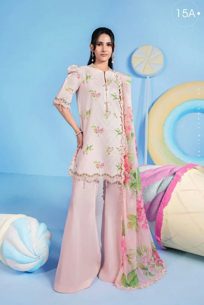 M/basics by Maria.B Spring Summer Stitched Printed Lawn 3 PC Suit – MB-CUSV13-15-A