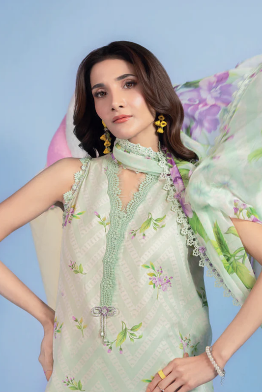 M/basics by Maria.B Spring Summer Stitched Printed Lawn 3 PC Suit – MB-CUSV13-15-B