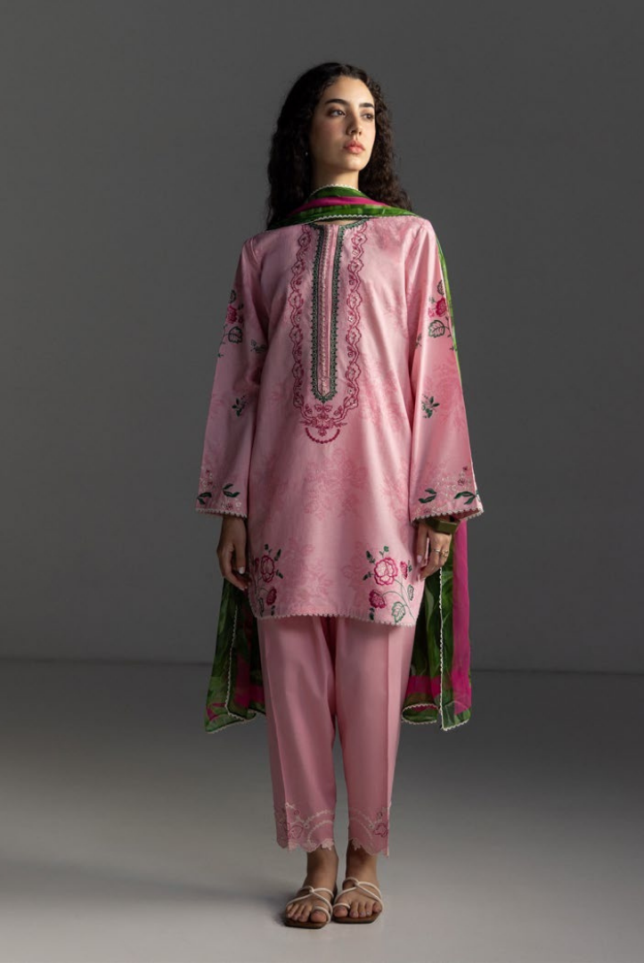 3 Piece Suit Stitched Embroidered Lawn Coco By Zara Shahjahan Lawn’26 MIRO-2A