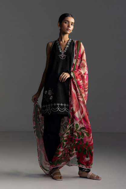 3 Piece Suit Stitched Embroidered Lawn Coco By Zara Shahjahan Lawn’26 MIRO-2B