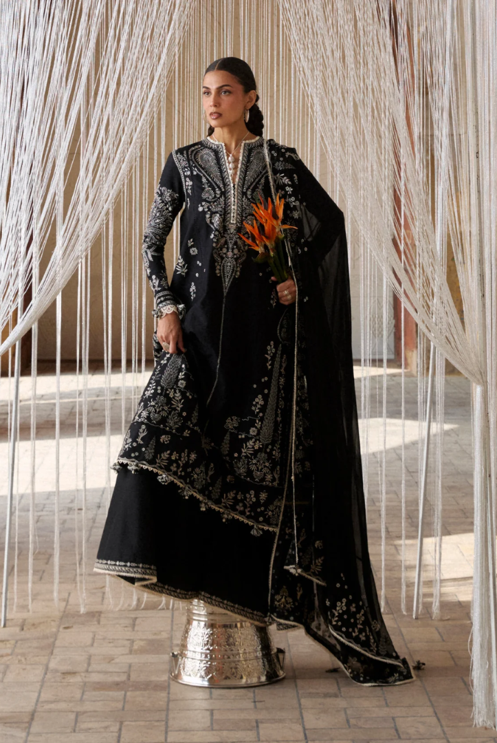 Zan by Hussain Rehar 3 Piece Suit Stitched Luxury Lawn Festive Collection'26-MESHKI