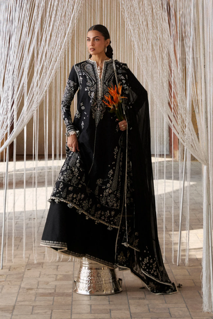 Zan by Hussain Rehar 3 Piece Suit Stitched Luxury Lawn Festive Collection'26-MESHKI