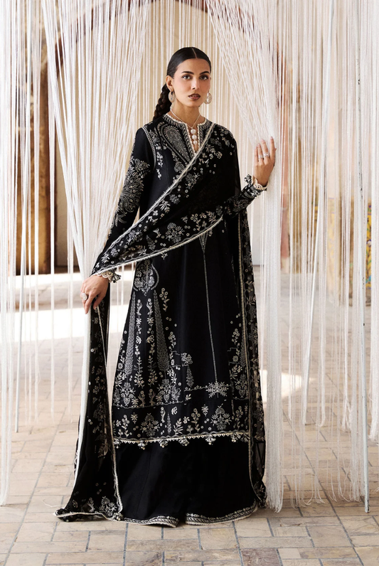 Zan by Hussain Rehar 3 Piece Suit Stitched Luxury Lawn Festive Collection'26-MESHKI