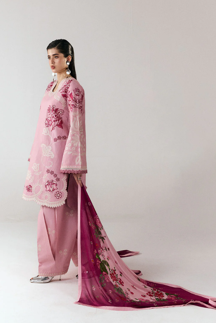 Jugnu by Hussain Rehar Stitched 3 Piece Embroidered Lawn Suit – NANYA-D#1284