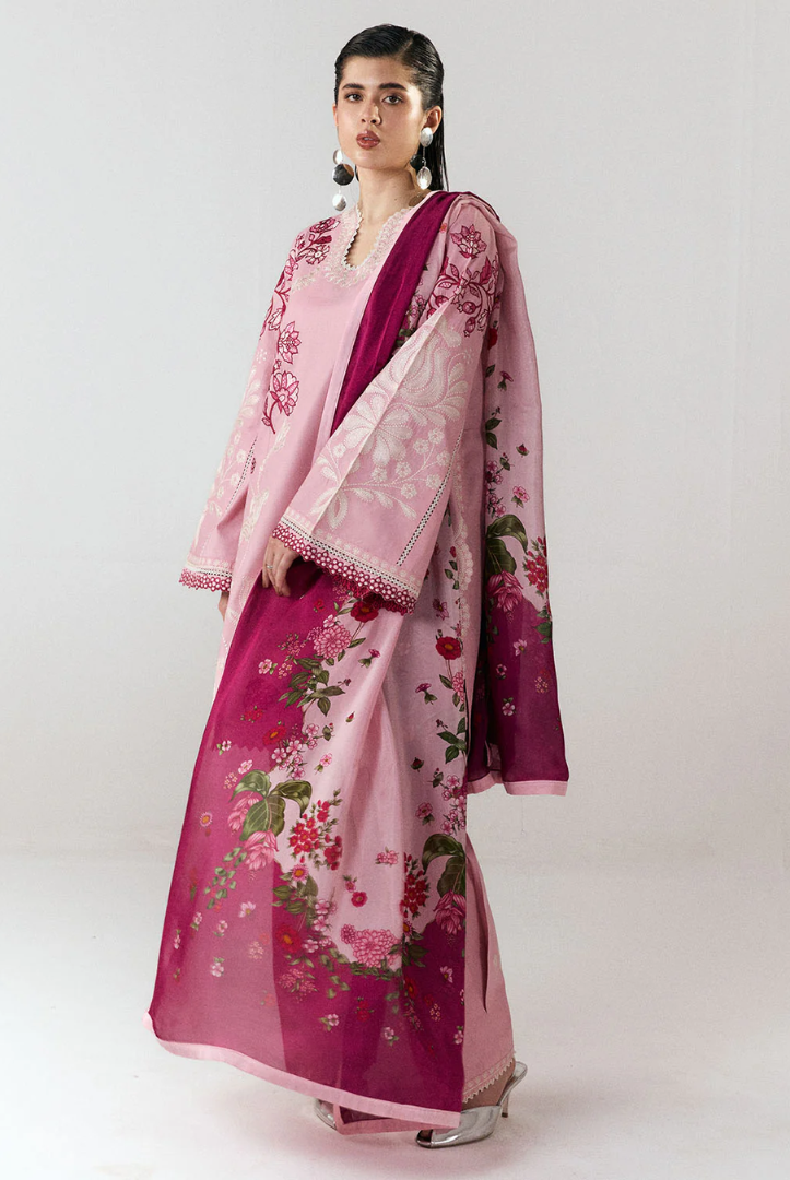Jugnu by Hussain Rehar Stitched 3 Piece Embroidered Lawn Suit – NANYA-D#1284