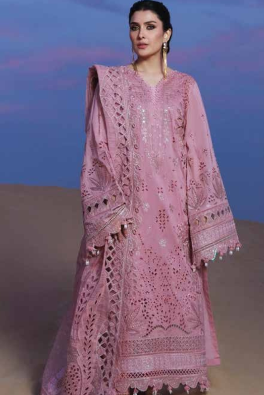 3 Piece Suit Stitched Luxury Lawn AMAN BY Nureh NE-232