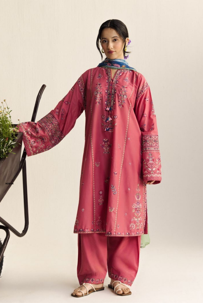 Coco by Zara Shahjahan Edit 26 Vol II Stitched Embroidered Lawn 3 Piece Suit-NOA-5A