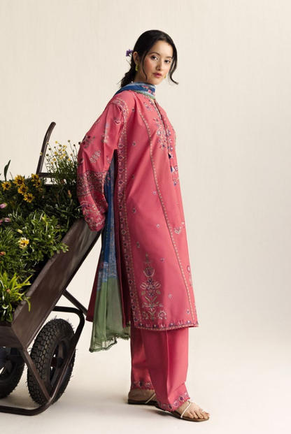 Coco by Zara Shahjahan Edit 26 Vol II Stitched Embroidered Lawn 3 Piece Suit-NOA-5A