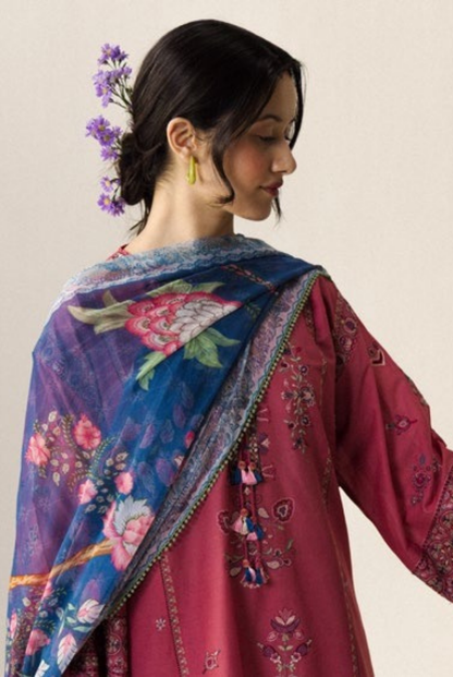 Coco by Zara Shahjahan Edit 26 Vol II Stitched Embroidered Lawn 3 Piece Suit-NOA-5A