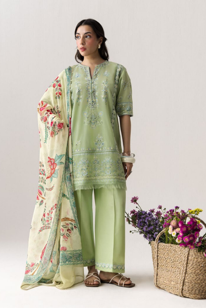 Coco by Zara Shahjahan Edit 26 Vol II Stitched Embroidered Lawn 3 Piece Suit-NOA-5B