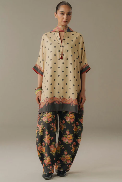 3 Piece Suit Stitched Printed Linen Drop Five Coco By Zara Shahjahan Paper Moon-3B