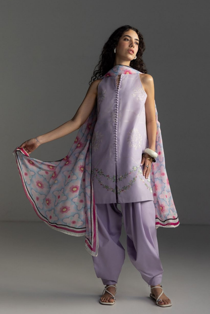 3 Piece Suit Stitched Embroidered Lawn Coco By Zara Shahjahan Lawn’26 RIVAE-1A