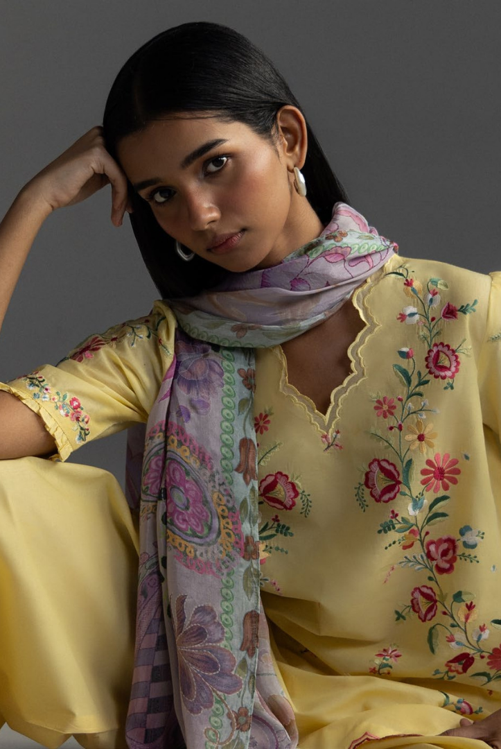 3 Piece Suit Stitched Embroidered Lawn Coco By Zara Shahjahan Lawn’26 SEREN-5B