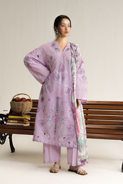 Coco by Zara Shahjahan Edit 26 Vol II Stitched Embroidered Lawn 3 Piece Suit-SIA-4A