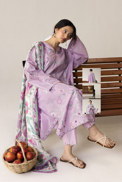 Coco by Zara Shahjahan Edit 26 Vol II Stitched Embroidered Lawn 3 Piece Suit-SIA-4A