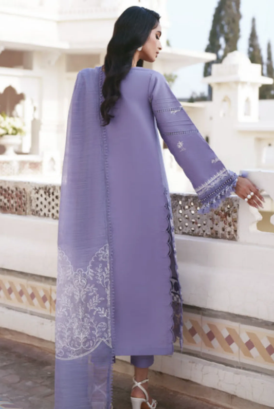 3 Piece Suit Stitched Embroidered Lawn Shangrila by Parishay Collection'26-SLA-10