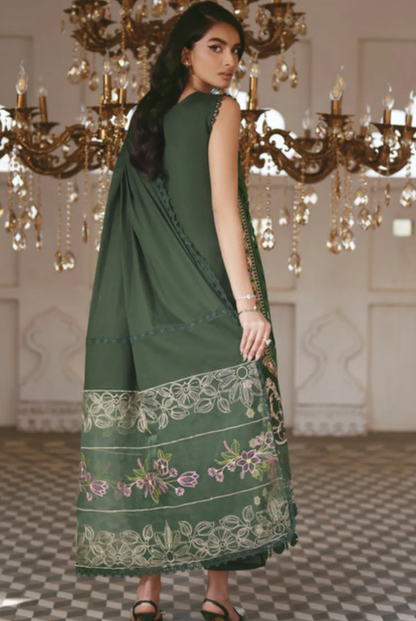 3 Piece Suit Stitched Embroidered Lawn Shangrila by Parishay Collection'26-SLA-16