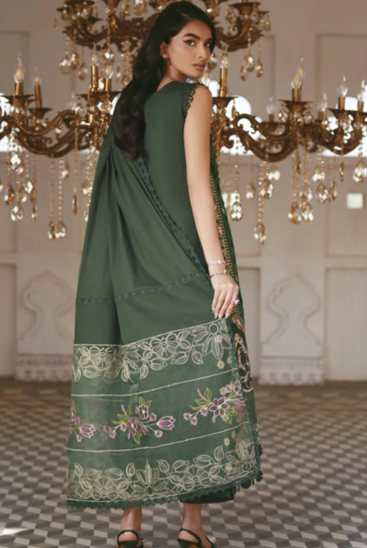 3 Piece Suit Stitched Embroidered Lawn Shangrila by Parishay Collection'26-SLA-16