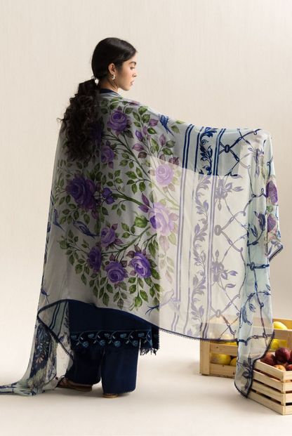 Coco by Zara Shahjahan Edit 26 Vol II Stitched Embroidered Lawn 3 Piece Suit-SOREN-9A
