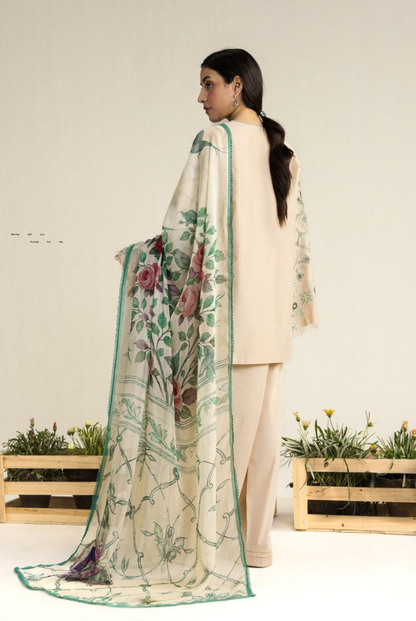 Coco by Zara Shahjahan Edit 26 Vol II Stitched Embroidered Lawn 3 Piece Suit-SOREN-9B