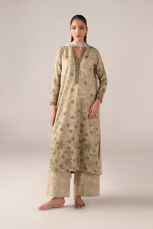 3 Piece Suit Stitched Embroidered Lawn BY Iznik Spring Summer 2026 SS-07